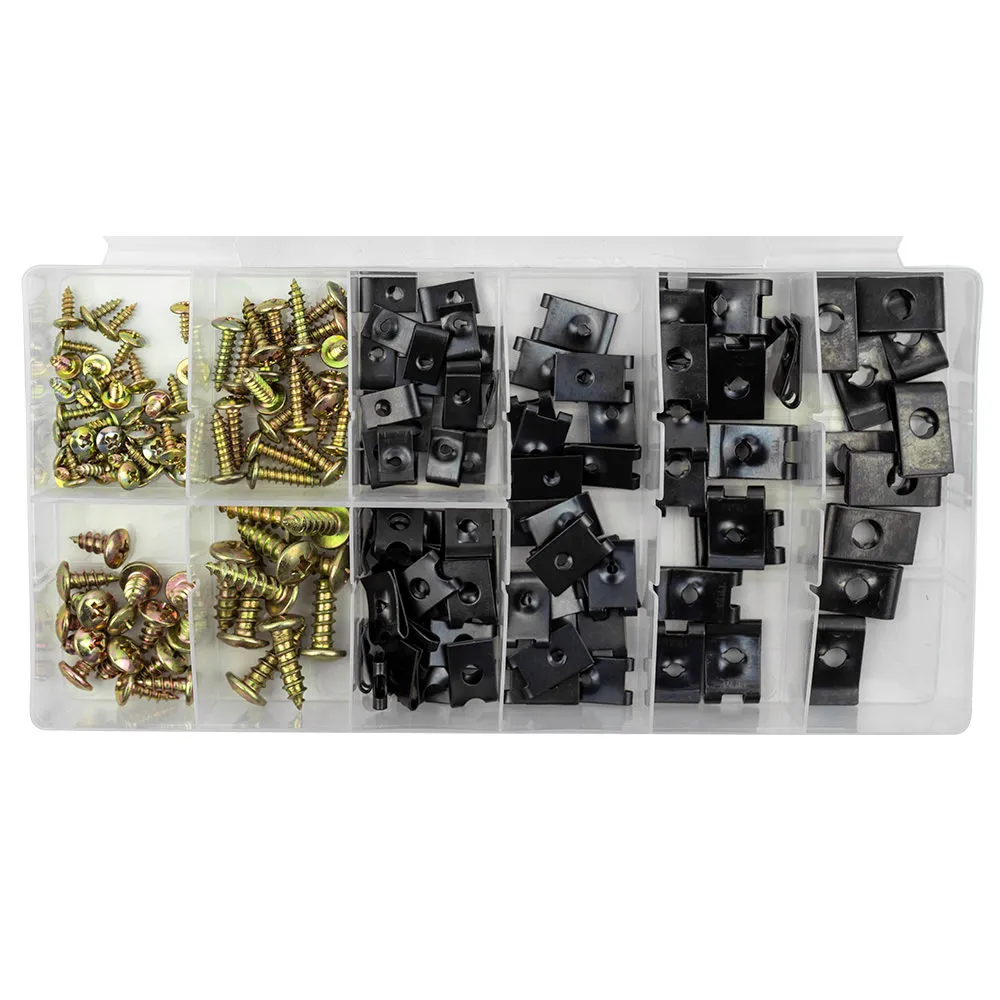 [X1-53366] Coffret de vis et d'écrous type "U" - 170 pièces