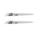 2 lames scie sabre bois 150 mm